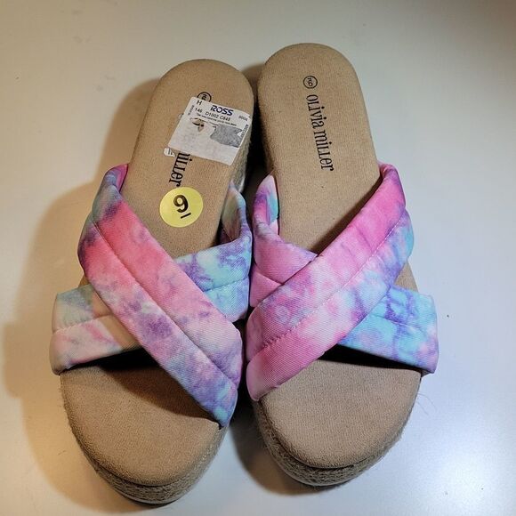 BRAND NEW OLIVIA MILLER RIVER WOMEN"S  PLASFORM  ESPADRILLE SANDAL - Picture 5 of 16